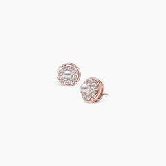 Traditional Seven Diamonds with Pearl Earstuds