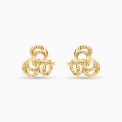 Interloop Blooming Diamond Ear Studs