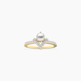 Wishing Pearl Diamond Ring
