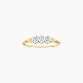 Dainty Three Stone Diamond Ring