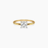 Icy Dice Diamond Ring