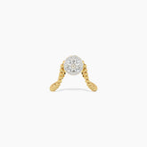 Spiral Cluster Diamond Vanki Ring