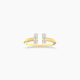 Shiny Open Top Diamond Ring