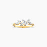 Leaf Vine Natural Diamond Ring