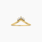 Gold Tiara Diamond Ring