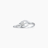Magic Leaf White Gold Diamond Ring