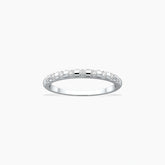 Semi Row Diamond White Gold Ring