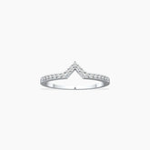 Open Triangle Diamond Ring For Women