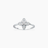 Shining Iris Diamond Ring