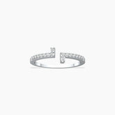 T White Gold Diamond Ring