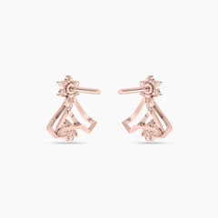 Arisse Duo Drop Diamond Ear Studs
