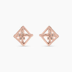 Arvella Frame Diamond Ear Studs