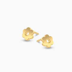 Bloom Dots Gold Earring (Single)