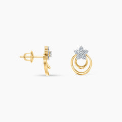 Bloom Orbit Diamond Ear Studs