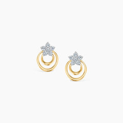 Bloom Orbit Diamond Ear Studs