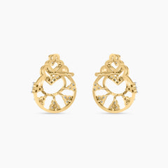 Corielle Heartline Diamond Ear Studs