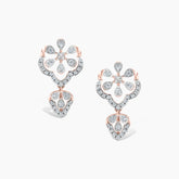 Elvara Filigree Drop Diamond Ear Studs