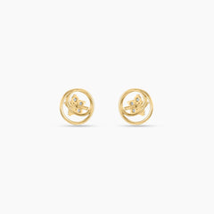 Solvra Ringlet Diamond Ear Studs