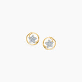 Solvra Ringlet Diamond Ear Studs