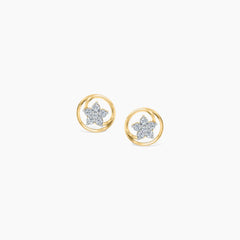 Solvra Ringlet Diamond Ear Studs