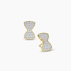 Sparkle Bow Diamond Earring (Single)