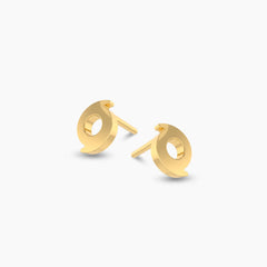 Swirl Spark Gold Earring (Single)
