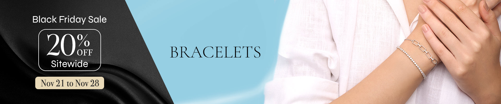 Black Friday jewelry deals: flat 20% off diamond bracelets at Vairam – your trusted online jewelry brand.