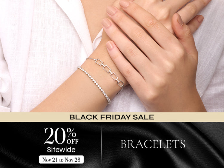 Shop elegant diamond bracelets at flat 20% off this Black Friday at Vairam, your trusted online jewelry brand.