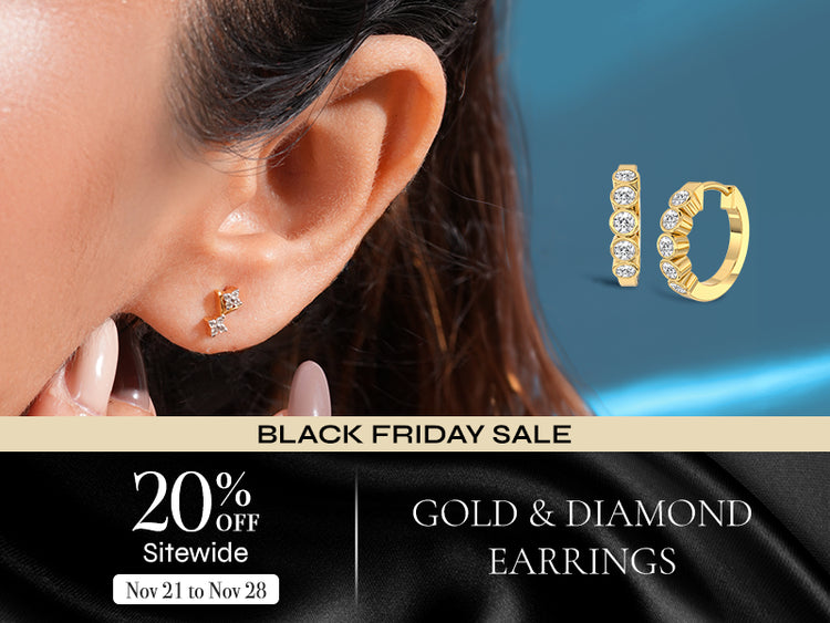 Black Friday Sale on Diamond Earrings – Flat 20% Off at Vairam, Your Trusted Online Jewellery Brand