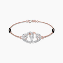Boundless Affection Interlocked Heart Diamond Bracelet