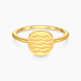 Gold Waves Ring for Women