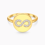 Infinity Signet  Ring