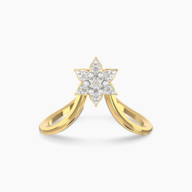 Floral Diamond Vanki Ring