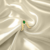 Emerald And Diamond Vanki Ring