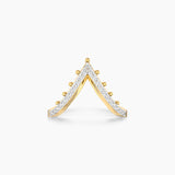 Linear Diamond Vanki Ring