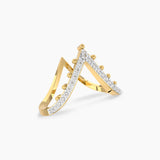 Linear Diamond Vanki Ring