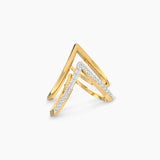 Double Row Diamond Vanki Ring