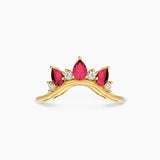 Icy Diamond and Ruby Vanki ring