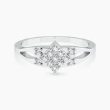 Diamond Shape White Gold Ring