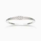 Dainty White Gold Dimaond Ring