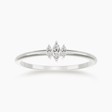 Pear Shaped Diamond White Gold Ring