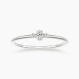 Oval Shaped White Gold Diamond Ring