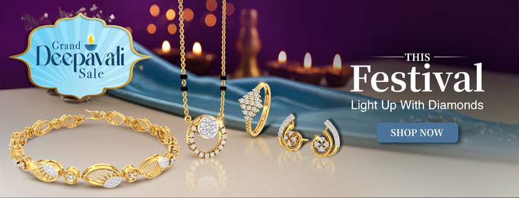 Vairam, the trusted online jewellery brand, welcomes the Grand Deepavali Sale featuring a stunning collection of gold, gemstone, and diamond jewellery. Enjoy fantastic offers such as free gold coins, waived making charges, and exclusive discount coupons to brighten up your celebrations