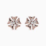 Sparkling Oleander Diamond Earstud