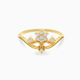 Forever Queen Yellowgold Diamond Ring