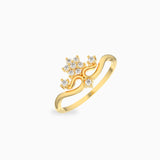 Forever Queen Yellowgold Diamond Ring