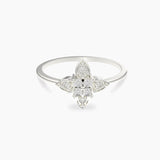 Shining Iris Diamond Ring