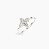 Shining Iris Diamond Ring