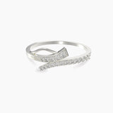 Inverted Waves Diamond Ring