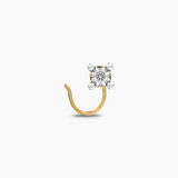 Four Prong Diamond Nosepin (Wt - 0.07 Ct SI IJ)